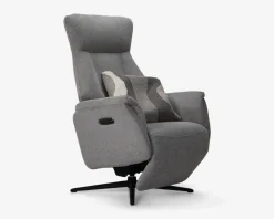 Outlet Daells Bolighus Drejestol m/Indbygget Fodskammel Grå