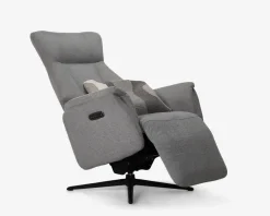 Outlet Daells Bolighus Drejestol m/Indbygget Fodskammel Grå