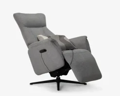 Outlet Daells Bolighus Drejestol m/Indbygget Fodskammel Grå