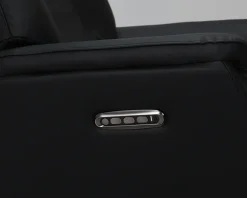 Daells Bolighus Drejestol m/Indbygget Fodskammel Læder Sort