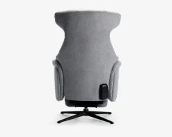 Clearance Daells Bolighus DREJESTOL M/SKAM GRÅ STOF/SORT