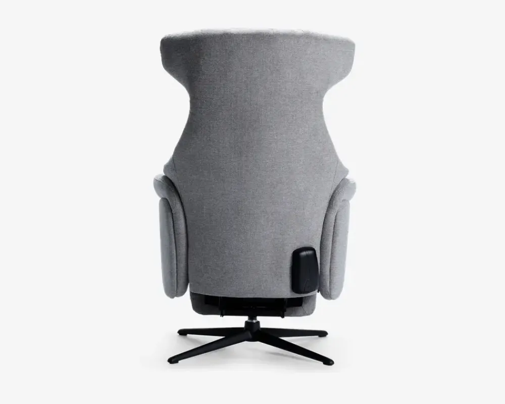 Clearance Daells Bolighus DREJESTOL M/SKAM GRÅ STOF/SORT