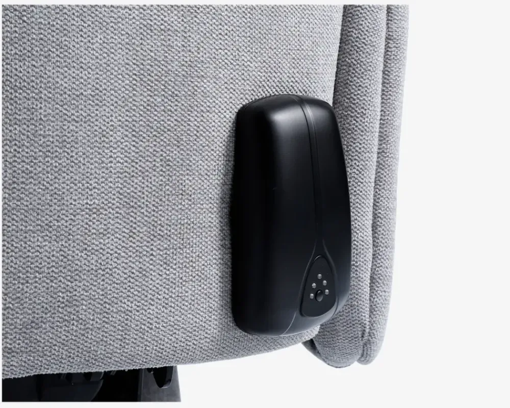 Clearance Daells Bolighus DREJESTOL M/SKAM GRÅ STOF/SORT