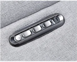 Clearance Daells Bolighus DREJESTOL M/SKAM GRÅ STOF/SORT