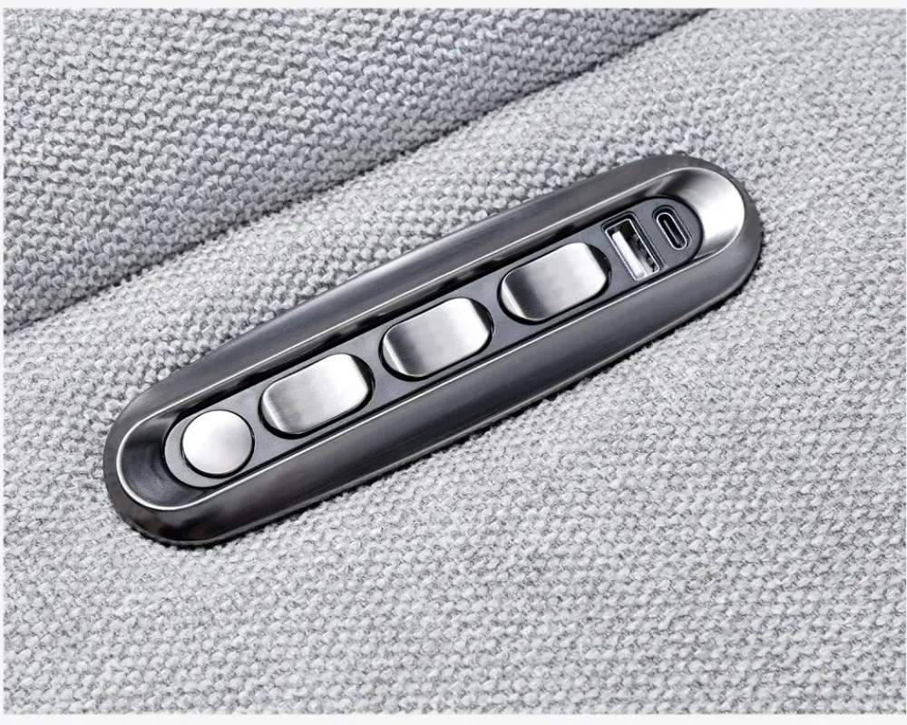 Clearance Daells Bolighus DREJESTOL M/SKAM GRÅ STOF/SORT