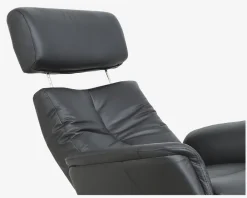 Hot Daells Bolighus Drejestol Sit-Well 2 Sort Læder