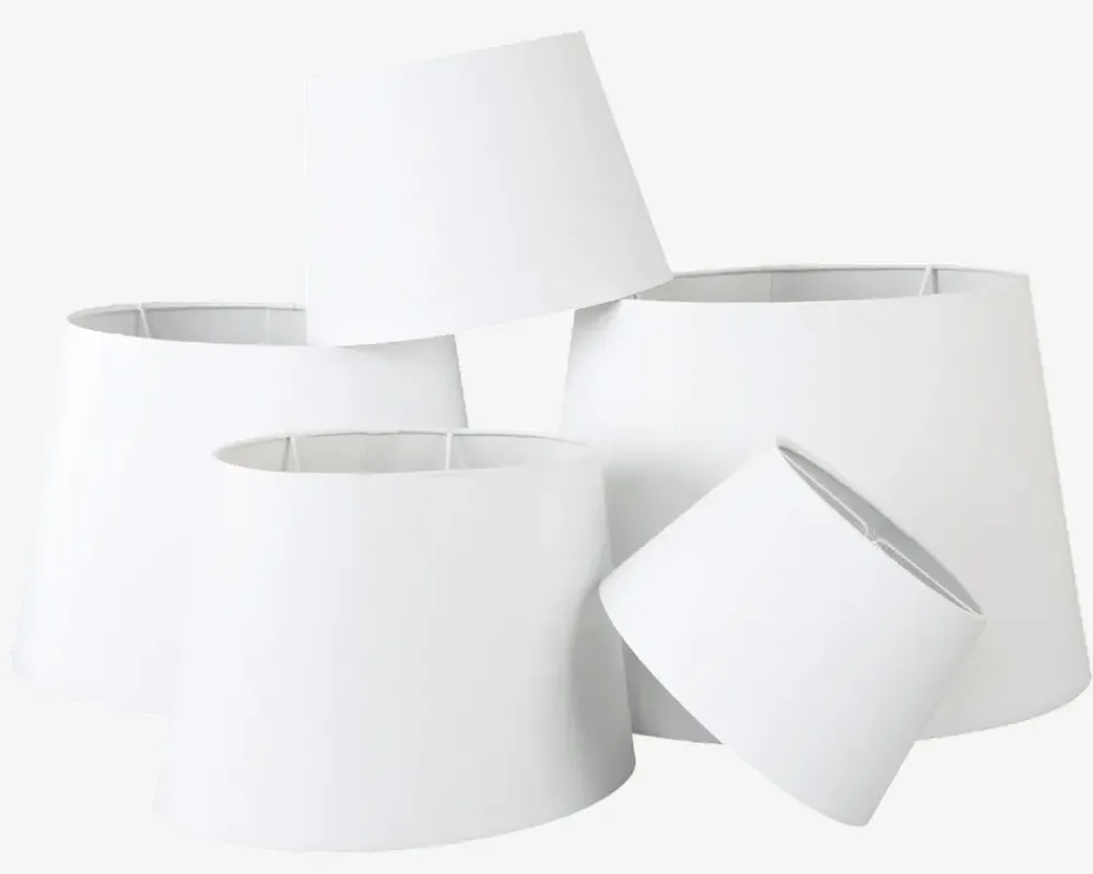 Outlet Daells Bolighus Drum Skærm H. 17 cm Hvid