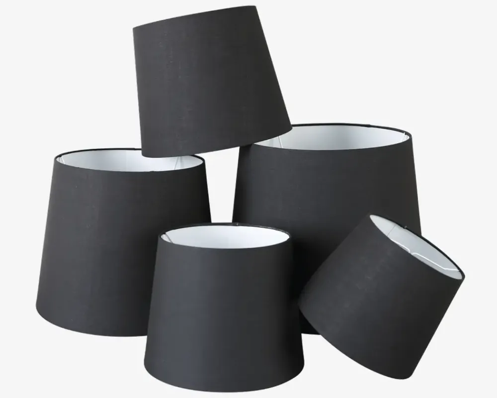 Online Daells Bolighus Drum Skærm H. 32 cm Sort