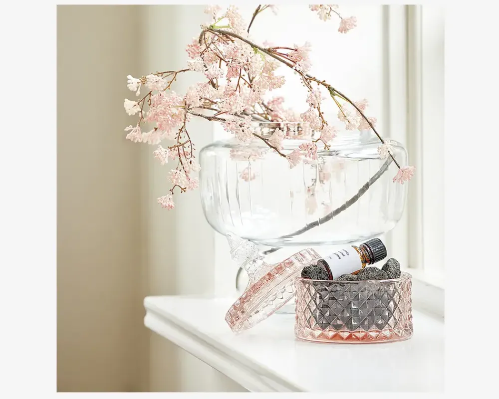 Online Daells Bolighus Duft diffuser med lavasten - White peach & Oolong Beige