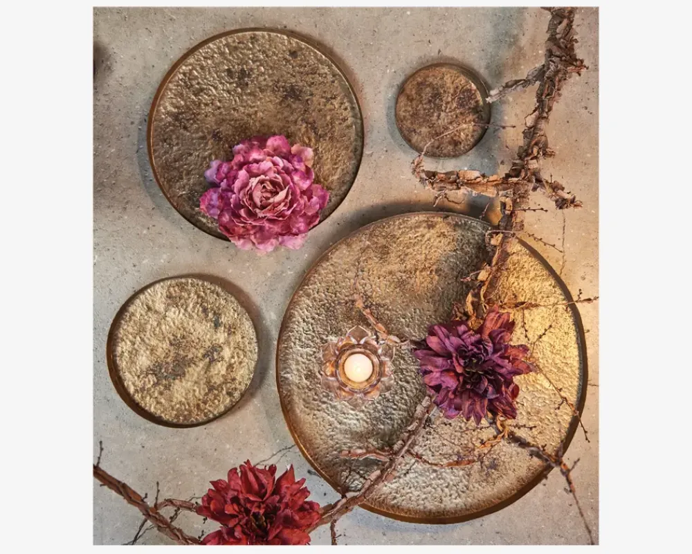 Outlet Daells Bolighus Fad Metal Guld Ø.21 H.1,5 cm