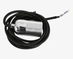 Sale Daells Bolighus Fatning Krom 250 cm Stofledning Sort, Krom