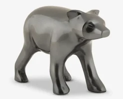 Discount Daells Bolighus Figur bjørn koksgrå metal H.10,5 cm
