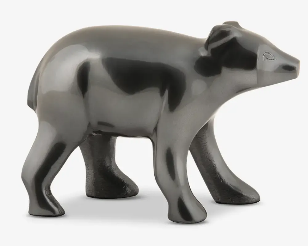 Discount Daells Bolighus Figur bjørn koksgrå metal H.10,5 cm