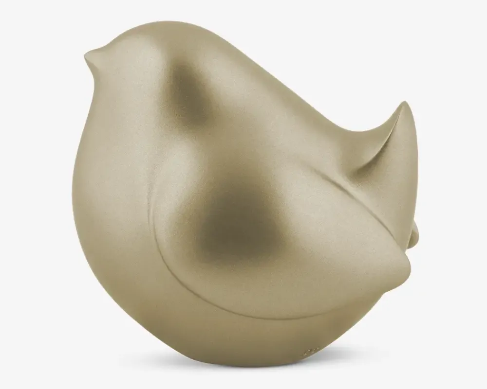 Best Daells Bolighus Figur fugl farvet H.9,6 cm Guld