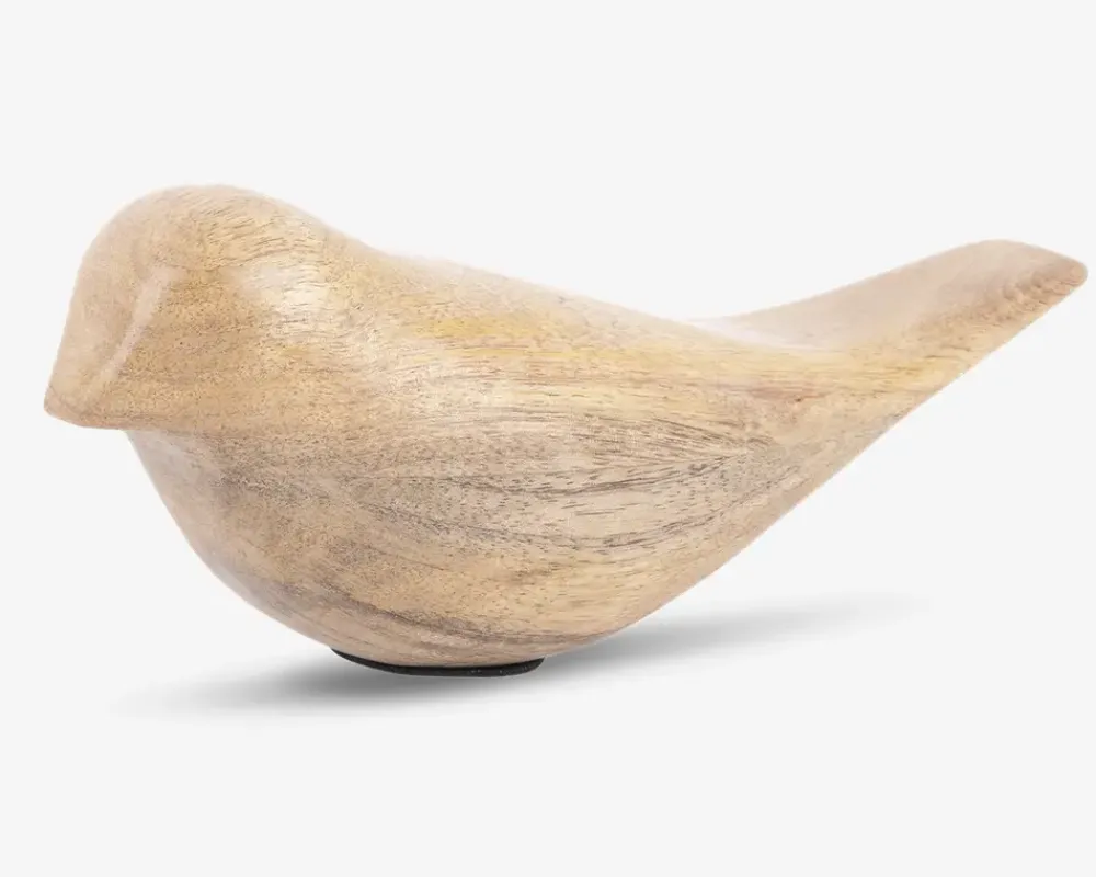 New Daells Bolighus Figur fugl lys natur H.9,5 cm