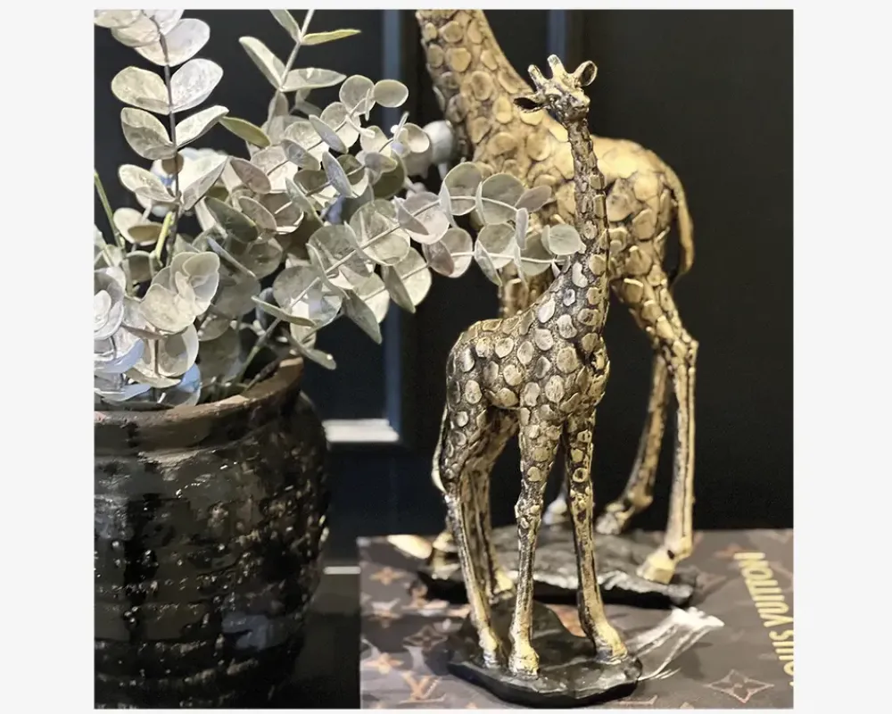 Sale Daells Bolighus Figur Giraf på fod 12x35 cm