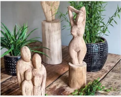 Best Daells Bolighus Figur Ida dame træ H.40 cm