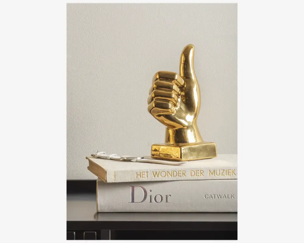 Daells Bolighus Figur okay guldfarvet H.20,8 cm