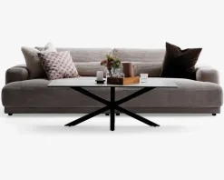 New Daells Bolighus Flyder sofa med bredriflet fløjl