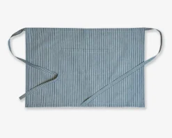 Outlet Daells Bolighus Forklæde med lomme blå/hvid 58x85 cm