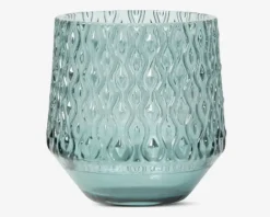 Hot Daells Bolighus Fyrfadsstage blå Ø.8 x H. 8 cm