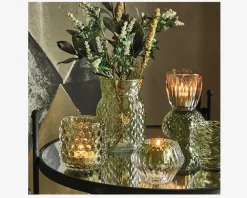 Best Daells Bolighus Fyrfadsstage grøn Ø.9 x H.7 cm