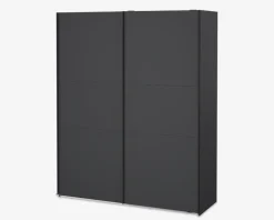 Online Daells Bolighus Garderobeskab Case grå B. 179 x H. 221 cm