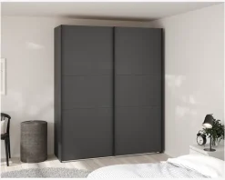 Online Daells Bolighus Garderobeskab Case grå B. 179 x H. 221 cm