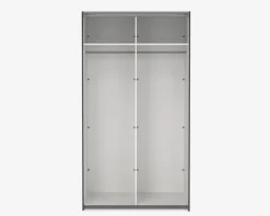 Online Daells Bolighus Garderobeskab Case grå B. 119 x H. 221 cm