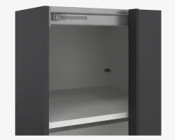 Online Daells Bolighus Garderobeskab Case grå B. 119 x H. 221 cm