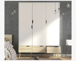 Daells Bolighus Garderobeskab Delta m. 3 låger og 3 skuffer