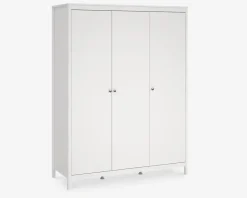 New Daells Bolighus Garderobeskab Madrid hvid med 3 låger