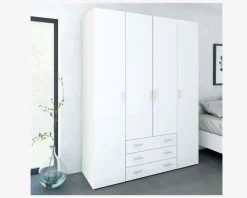 Online Daells Bolighus Garderobeskab Space m. 4 låger og 3 Skuffer