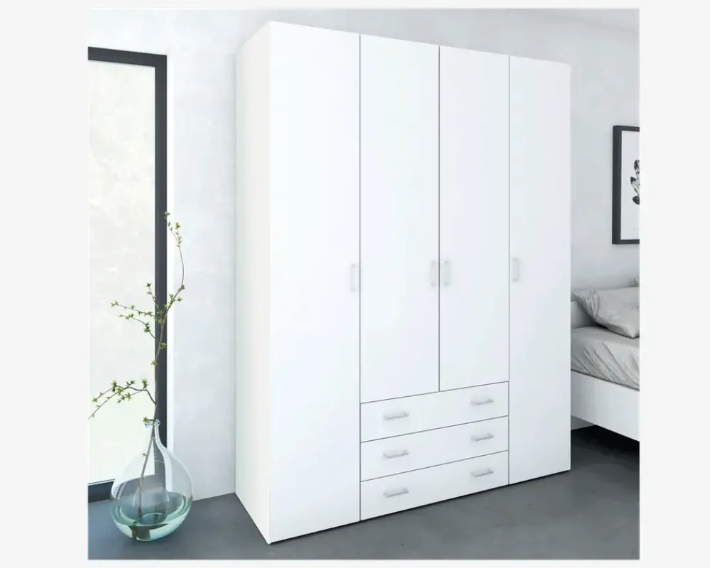 Online Daells Bolighus Garderobeskab Space m. 4 låger og 3 Skuffer