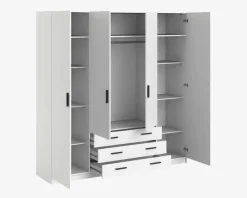 Daells Bolighus Garderobeskab Sprint m. 4 Låger og 3 Skuffer