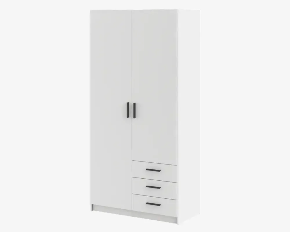 Clearance Daells Bolighus Garderobeskab Sprint m. 2 Låger og 3 Skuffer