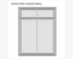 Clearance Daells Bolighus Garderobeskab Verona m. 2 skydedøre