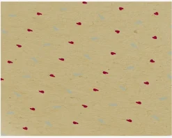 New Daells Bolighus Gavepapir M. Prikker Brun, Rød