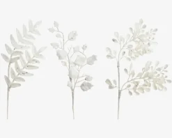 Sale Daells Bolighus Gren Glitter 2stk H.30cm Hvid