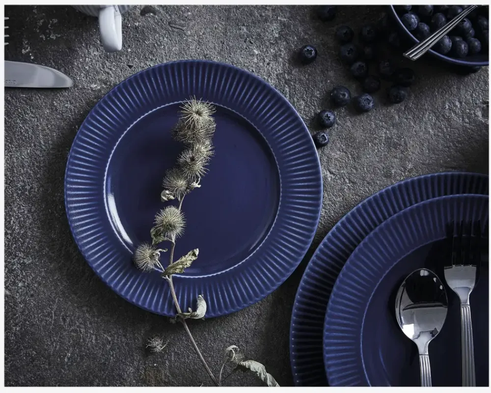 Daells Bolighus Groovy Frok Tallerken Ø21 cm Blå