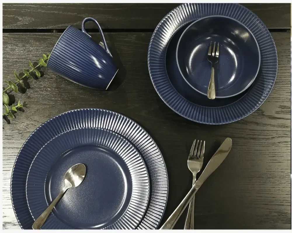 Discount Daells Bolighus Groovy Krus Stentøj 30 cl Blå