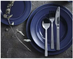 Online Daells Bolighus Groovy Midd. Tallerken Ø27 cm Blå