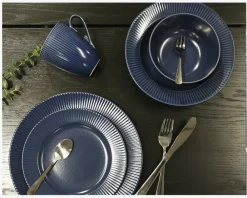 Online Daells Bolighus Groovy Midd. Tallerken Ø27 cm Blå