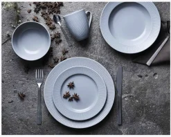 Best Daells Bolighus Groovy Midd. Tallerken 27 cm Grå