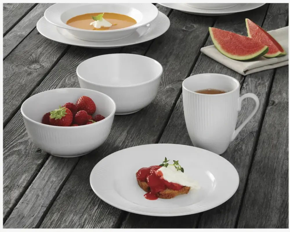 Sale Daells Bolighus Groovy Skål Ø14,5 cm Hvid