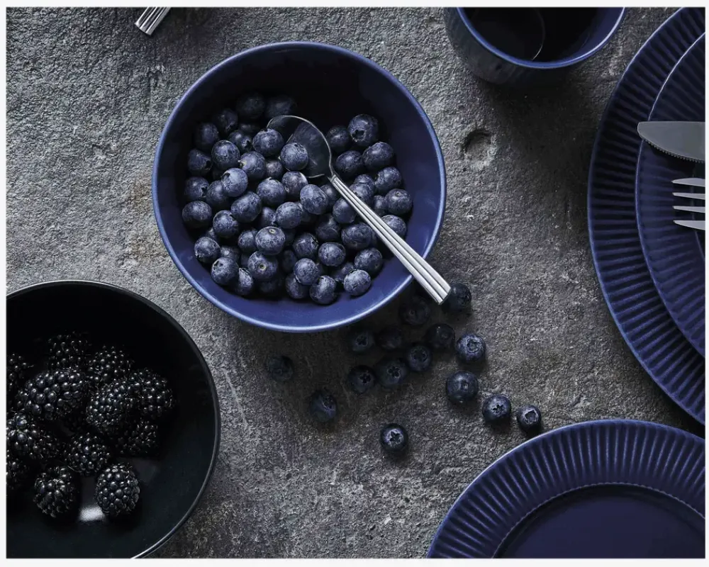 Best Daells Bolighus Groovy Skål Stentøj Blå