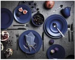 Sale Daells Bolighus Groovy Suppe Tallerken Ø23 cm Blå