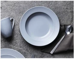 Sale Daells Bolighus Groovy Suppe Tallerken Ø23 cm Grå