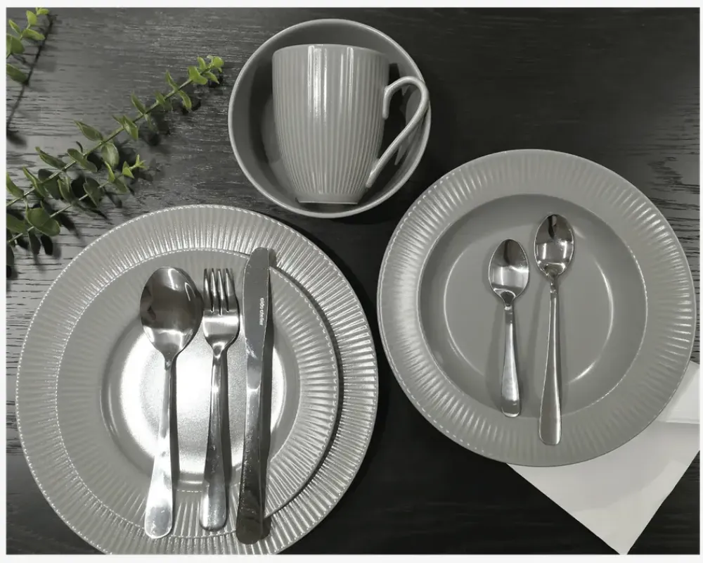 Sale Daells Bolighus Groovy Suppe Tallerken Ø23 cm Grå