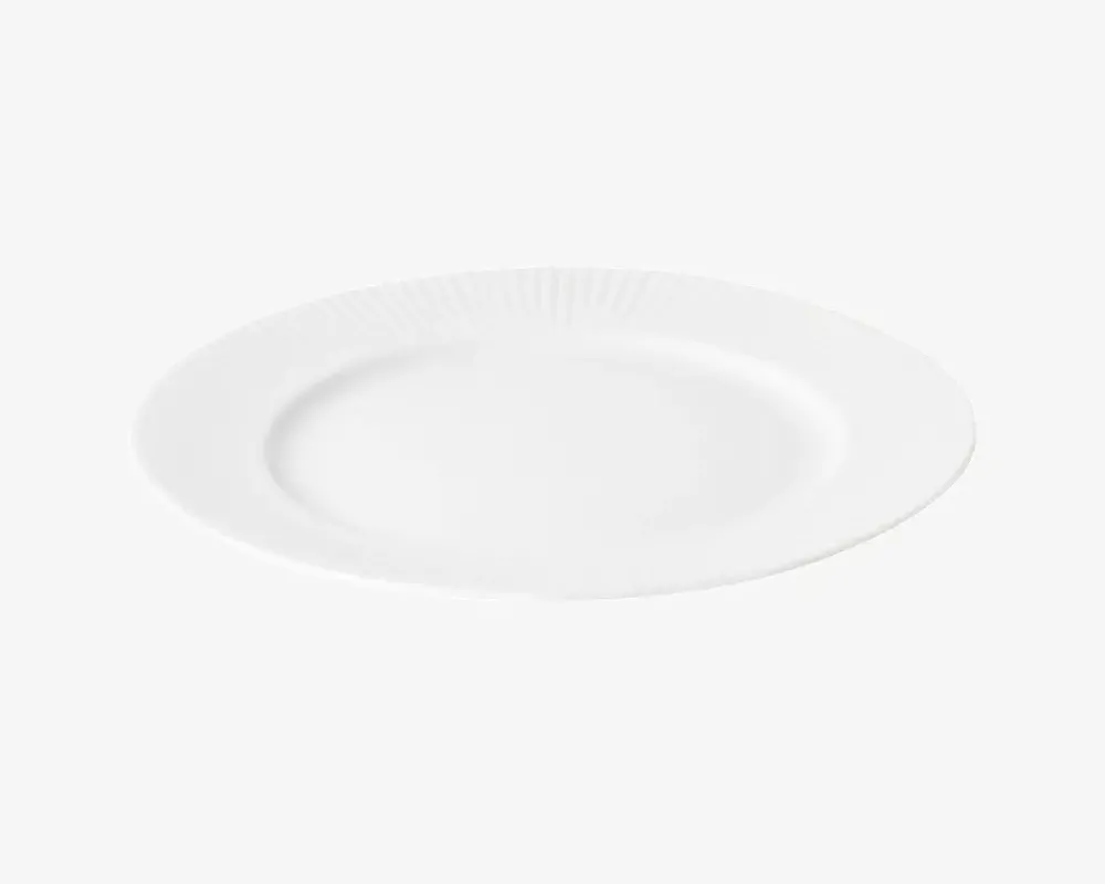 Clearance Daells Bolighus Groovy Tallerken Flad Ø22 cm Hvid